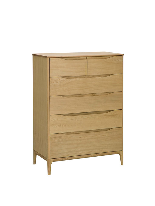 Image of Rimini 6 Drawer Tall Wide Chest