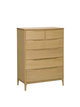 Rimini 6 Drawer Tall Wide Chest - alternate view