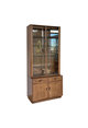 Windsor Cabinet with Drawers & Medium Display Top in Golden Dawn  Ash