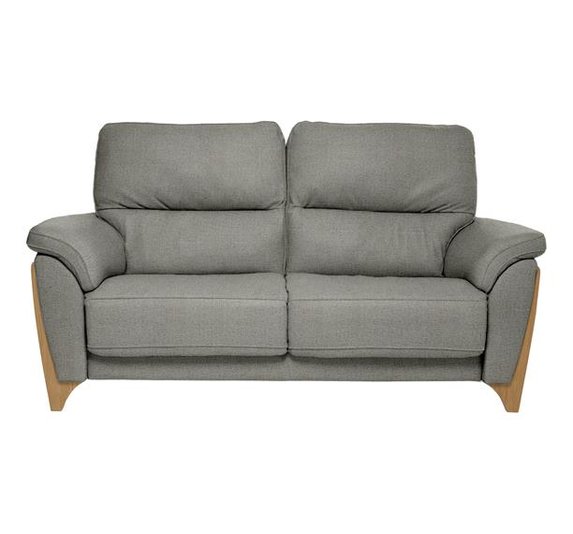 Image of Enna Medium Recliner Sofa in CM Oak & P274