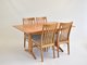 Novoli Medium Pedestal Ext Table & 4352 Novoli Dining Chairs - C712 X 4  LT