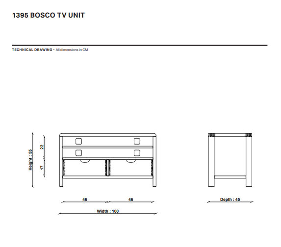 Image of Bosco Tv Unit in CM Oak