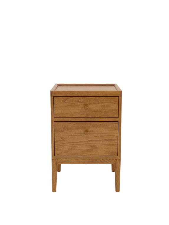 Image of Salina Two Drawer Bedside Cabinet