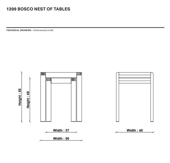Image of Bosco Nest Of Tables in CM Oak
