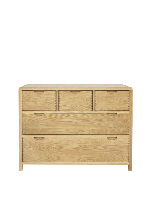 Image of Bosco Bedroom 5 Drawer Wide Chest