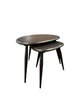 Nest Of Two Tables with Ash Tops & Walnut Legs in SB Stained Black