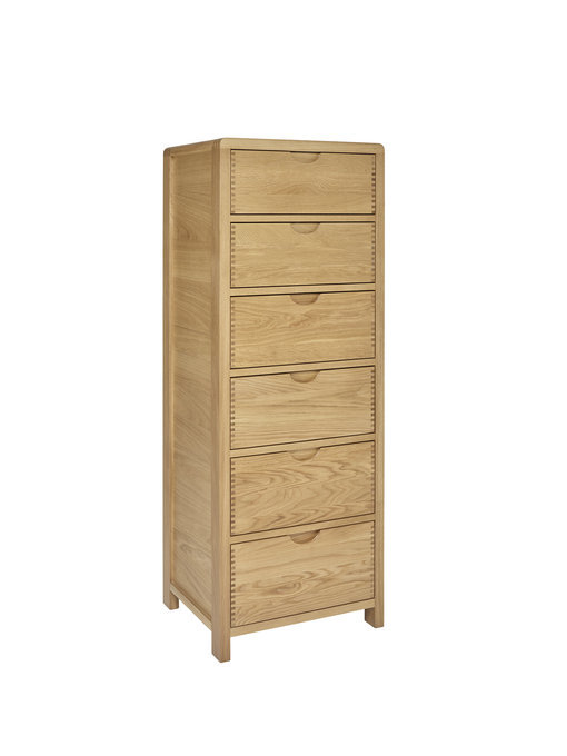 Image of Bosco Bedroom 6 Drawer Tall Chest
