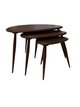 Pebble Nest of Tables in DK Dark Ash
