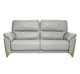 Enna Large Recliner Sofa in CM  &  Grey Leather L956