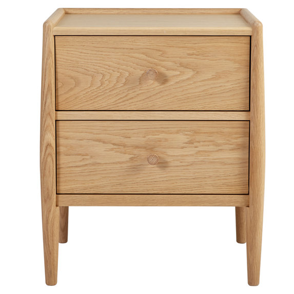 Image of Winslow 2 Drawer Bedside Chest in DM Oak