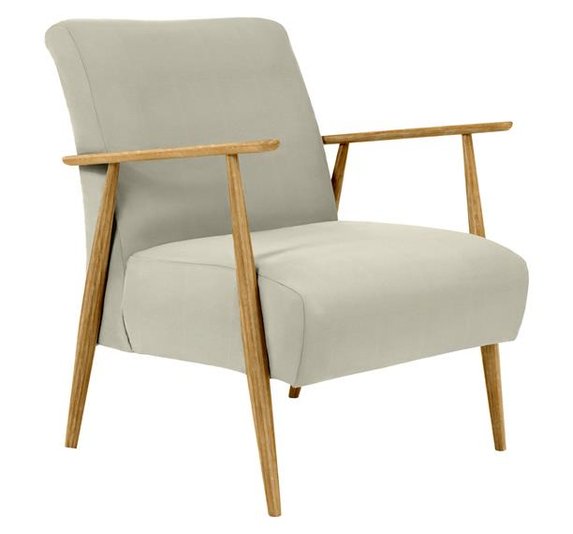 Image of Marlia Accent Chair in CM Oak & N113