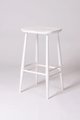 4666 Utility Counter Stool in White  H65CM