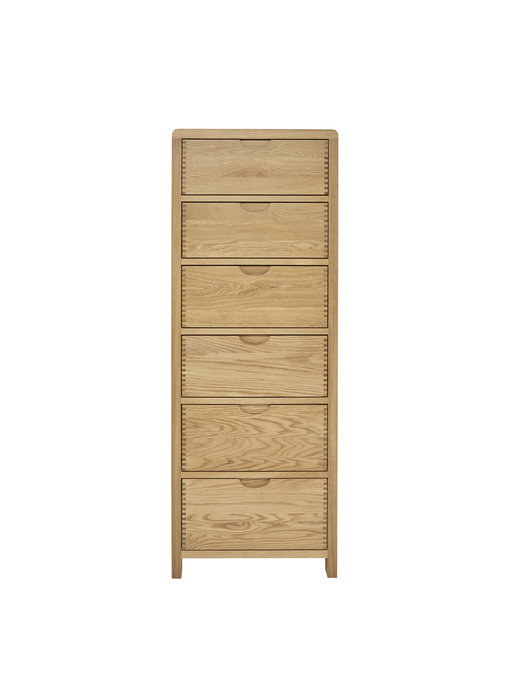 Image of Bosco Bedroom 6 Drawer Tall Chest