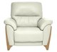 Enna Armchair in CM and Cream Leather L904