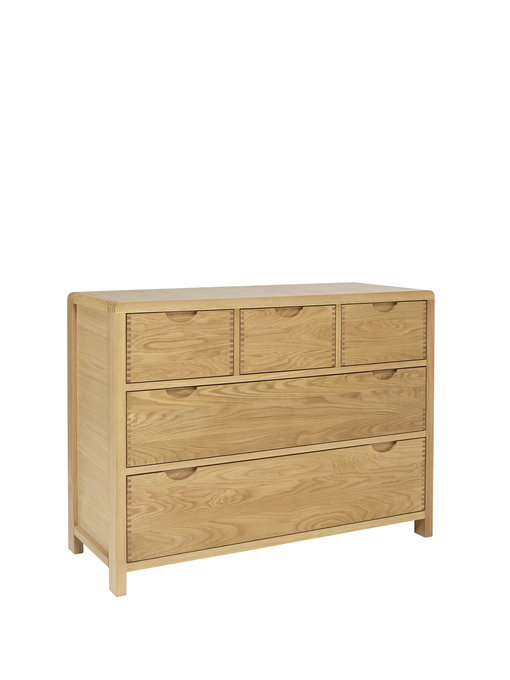 Image of Bosco Bedroom 5 Drawer Wide Chest