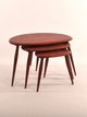 Pebble  Nest Of Tables in Vintage Red