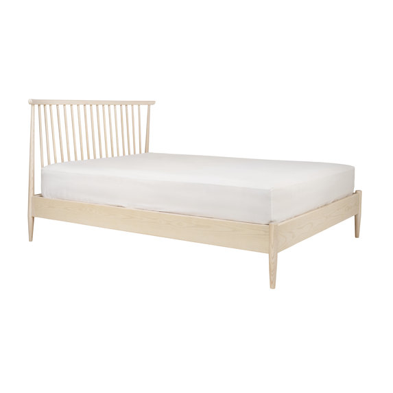 Image of  Salina Double Spindle Bed in Pale Ash  - No Mattress