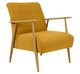 Marlia Accent Chair in CM Oak  N125 Mustard