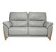 Enna Medium Recliner Sofa in CM & Grey Leather  L956