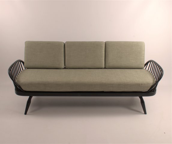 Image of Studio Couch in Black & J303 Green