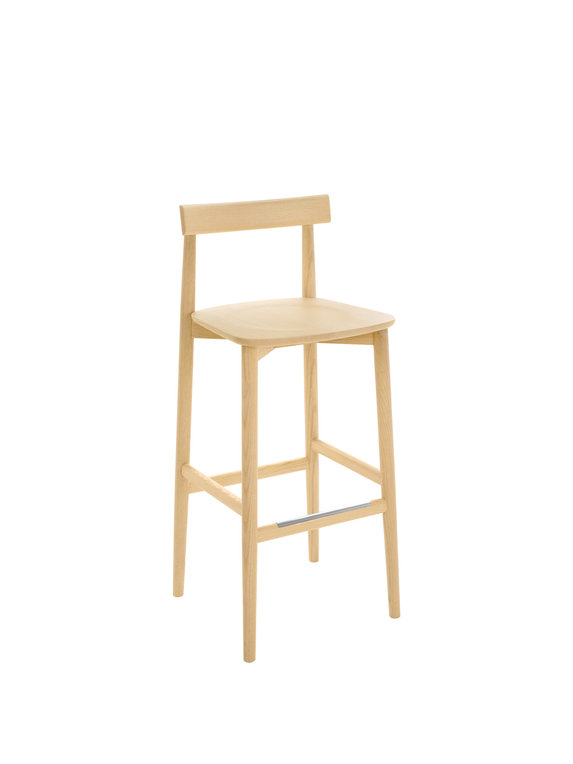 Image of Lara Bar Stool with back 75cm