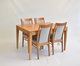 Novoli Small Ext Table & 4353 Novoli Padded Back Dining Chair x 4  C712 LT