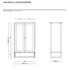 Thumbnail image of Bosco 2 Door Wardrobe in CM Oak