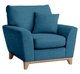 Novara Chair in CM Oak  & N148 Blue