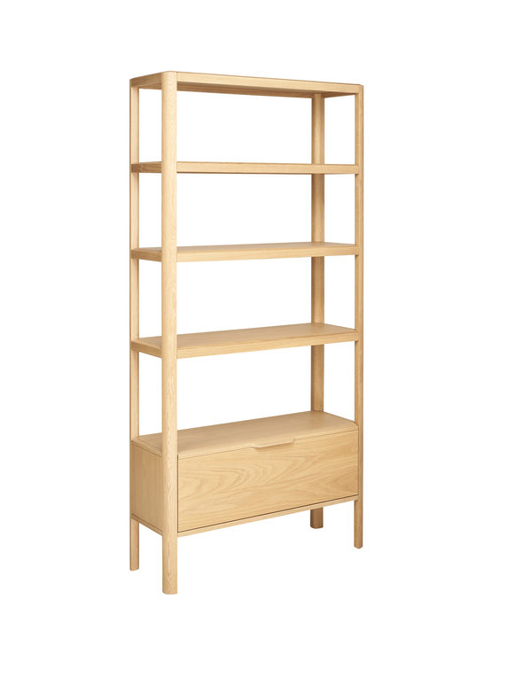 Mia Shelving Unit Ercol, 8 Inch Deep Bookcase With Doors