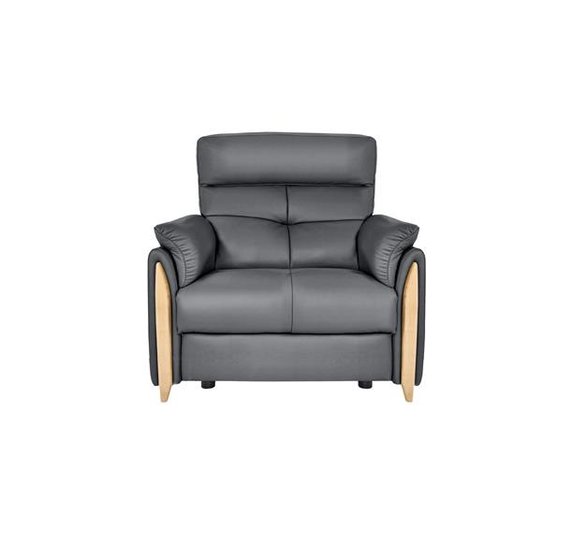 Image of Mondello Static Chair in ST & Leather L908