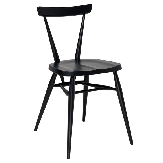 Image of Stacking Chair in Black Ash