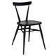 Stacking Chair in Black Ash