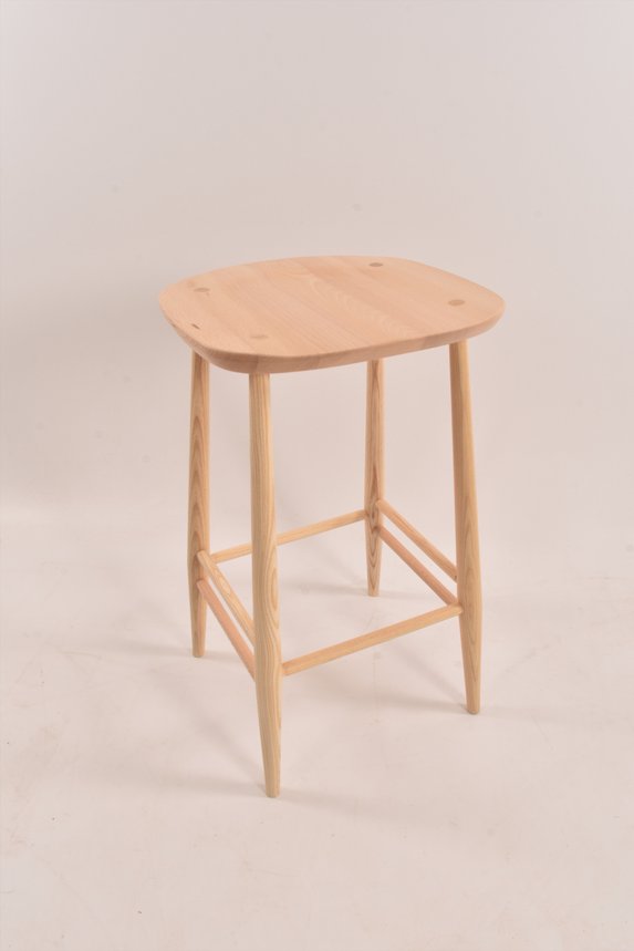 Image of Utility Bar Stool in Clear Matt H65cm