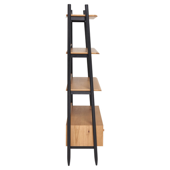 Image of Monza Shelving Unit PO Oak & Black