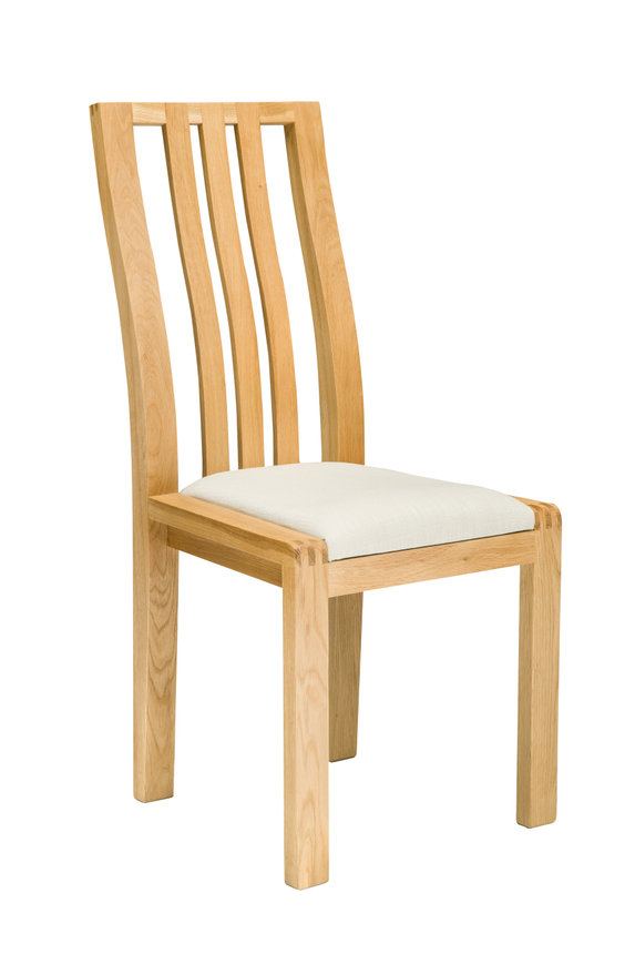 Image of Bosco Dining Chair (Cream Fabric) CM Oak