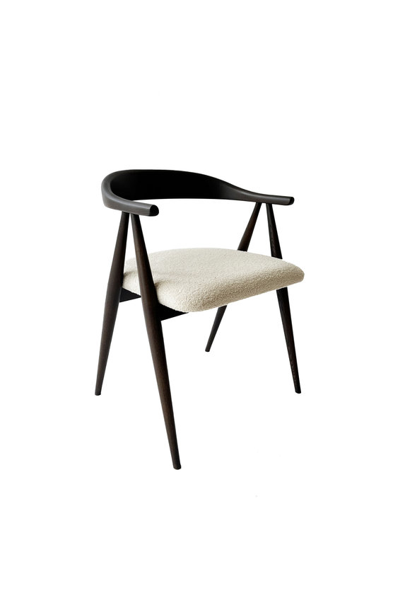 Image of Lugo Dining Armchair in DK & Cream C724