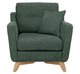 Cosenza Armchair in CM  and T250 Green