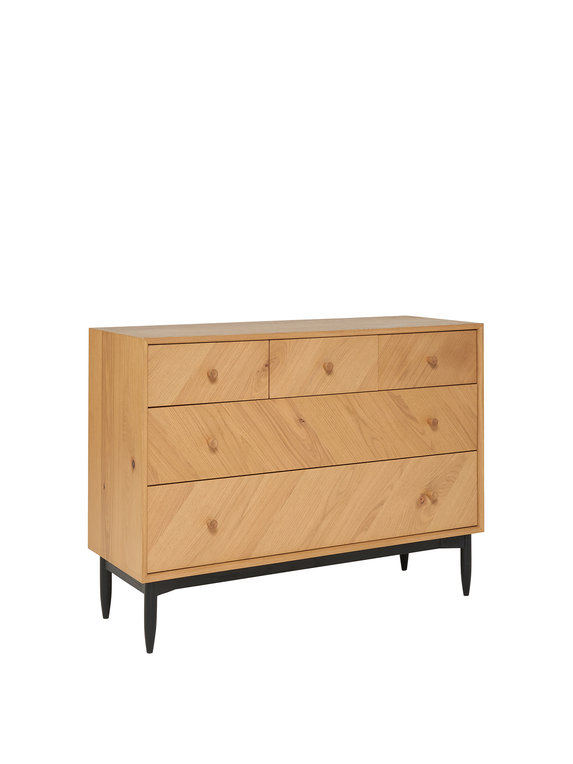 Image of Monza Bedroom 5 Drawer Wide Chest