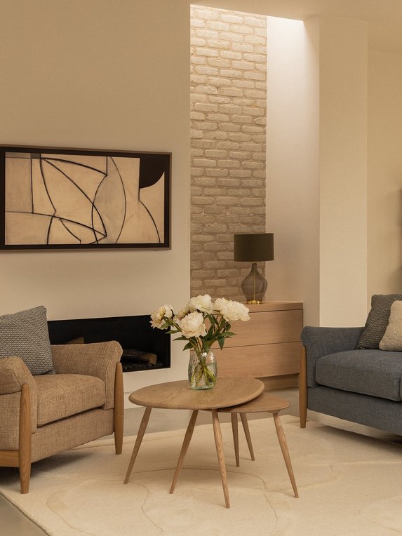 Image of ercol Collection Pebble Coffee Table Nest