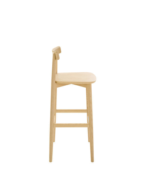 Image of Lara Bar Stool with back 75cm