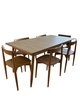 Chesham Extending Dining Table & Six Ava Chairs in DM Oak