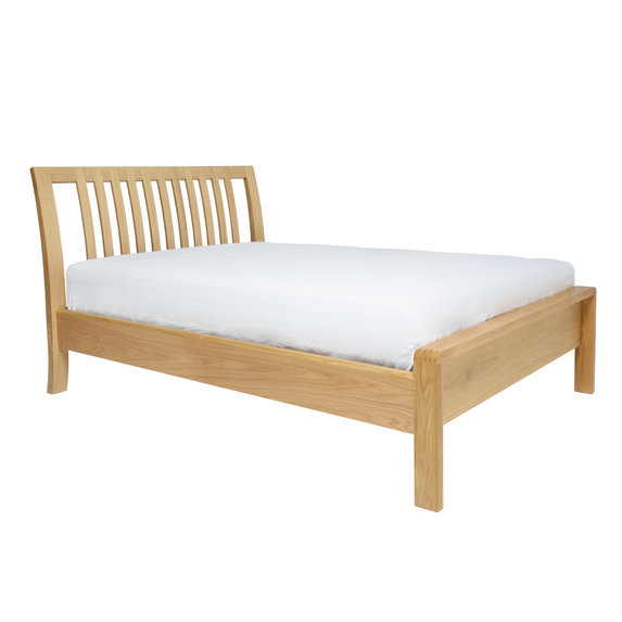 Image of Bosco Double Bed in CM Oak 4 Ft 6" NO MATTRESS