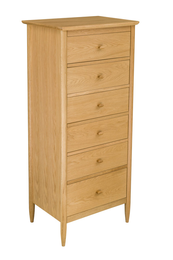 Image of Teramo 6 Drawer Tall Chest CM Oak