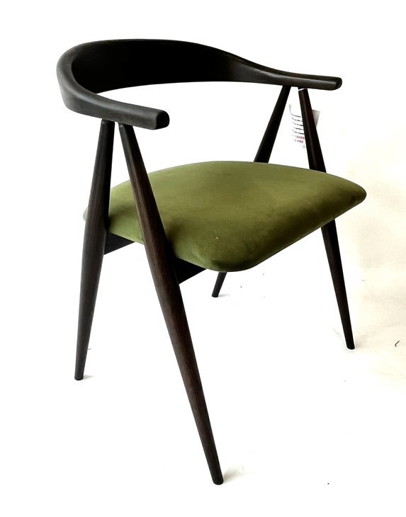 Image of Lugo Dining Armchair in DK & C730 Green