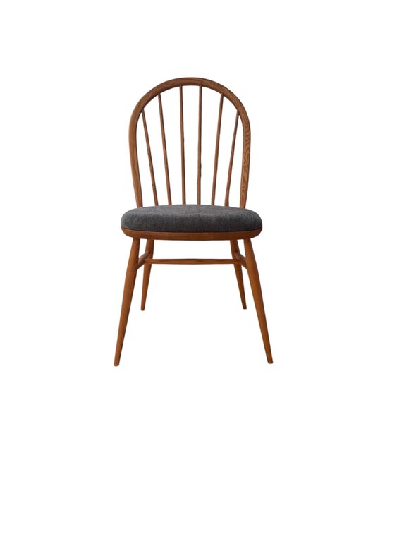 Image of Upholstered Windsor Dining Chair in LT & U021