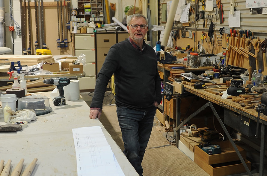 Steve Dover in his ercol workshop