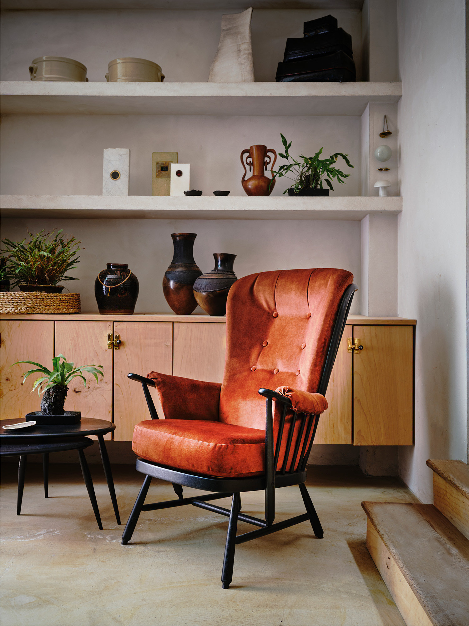 ercol evergreen high back chair