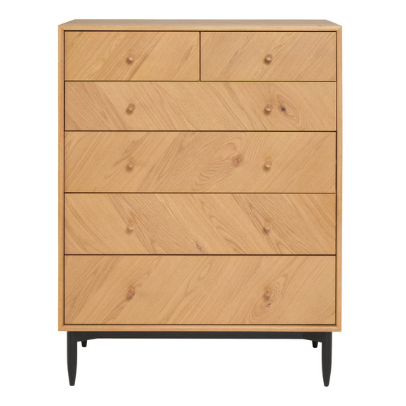 Image of Monza 6 Drawer Chest in POBK