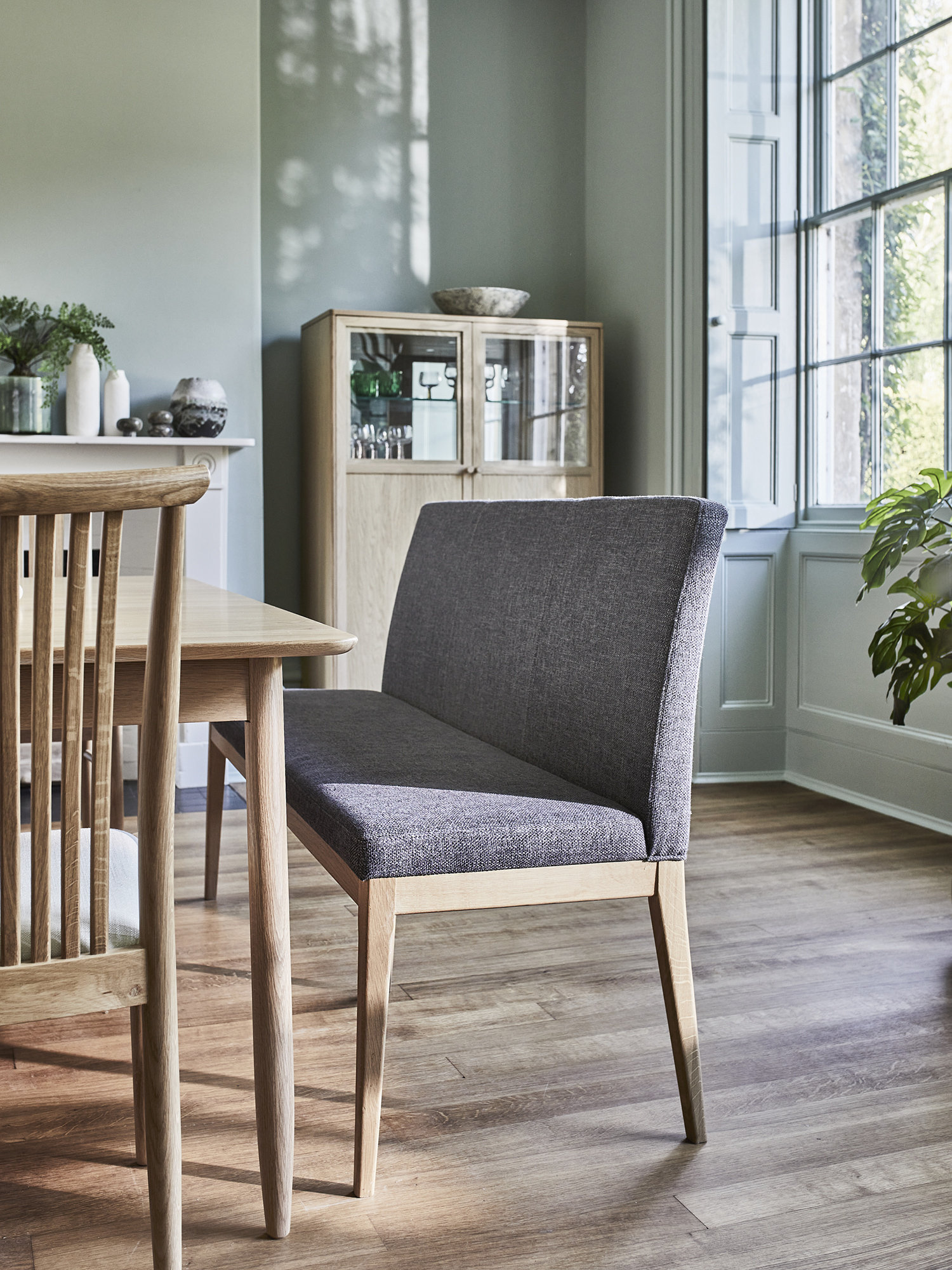 grey sofa with chair