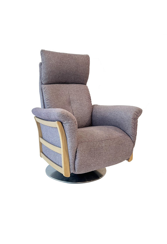 Image of Ginosa Recliner - CM Oak & P270 Mauve